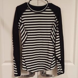 Lululemon Run: Reflect Long Sleeve - Mint & Black